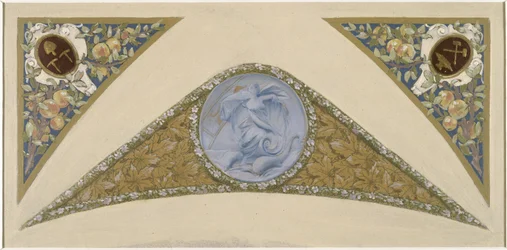 Esboço para a Escadaria do Festival na Câmara Municipal de Paris: Poisson, entre 1888 e 1898 (óleo)