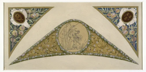Esboço para a Escadaria do Festival na Câmara Municipal de Paris: Escorpião, ca. 1888 -1898 (óleo)