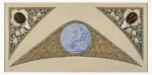 Esboço para a Escadaria Festiva da Câmara Municipal de Paris: Virgem, entre 1888 e 1898 (óleo)