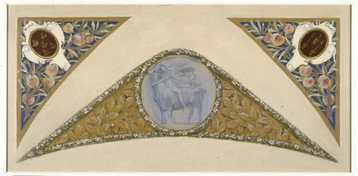 Esboço para a Escadaria Festiva do Hôtel de Ville de Paris: Touro, ca. 1888 -1898 (óleo sobre papel vegetal)