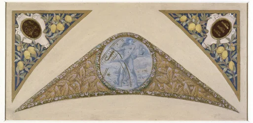 Esboço para a escadaria das Fêtes na Câmara Municipal de Paris: Cancro, entre 1888 e 1898 (óleo)