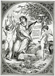 Victor Hugo narrado por uma testemunha de sua vida, século XIX (gravura bw)