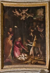 Génova, Duomo (Catedral de St. Lawrence), no interior, A Capela de Lercari ou A Capela do Santíssimo Sacramento (abside do Norte): "Adoração dos Pastores", de Luca Cambiaso