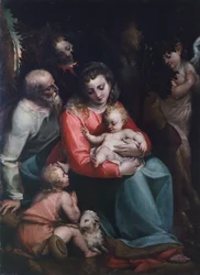Madona com Criança e Santos, de Luca Cambiaso (1527-1585)