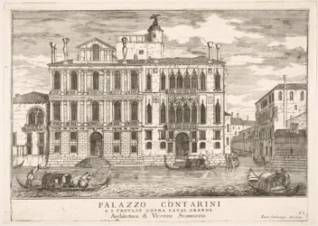 Ilustração 85: Vista do Palácio Contarini em Campo San Trovaso, Veneza, 1703, de The build ..., 1703.