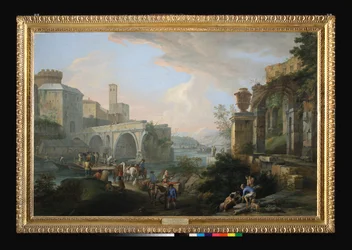Capriccio com a Ponte Rotto, c.1714 (óleo sobre tela)