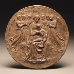 Madonna e criança com seis anjos, c.1860