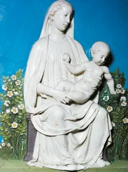 Madona do jardim de rosas, c. 1450-55