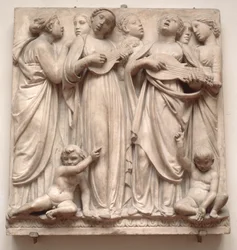 Cantando anjos, alívio da Cantoria, c.1432-38 (mármore)