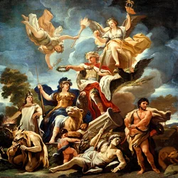 Alegoria da Fortaleza, de Luca Giordano, óleo sobre tela