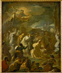 David leva a Arca para Jerusalém (pintura sobre tela)