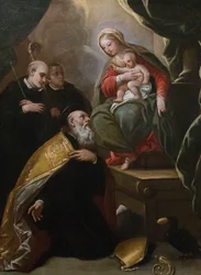 Madonna e Criança com santos