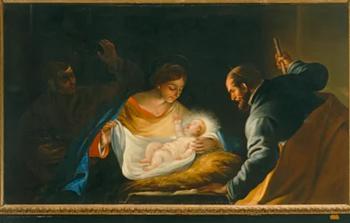Natividade com um padre (pintura)