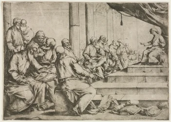 O jovem ensino de Cristo no templo, c. 1653