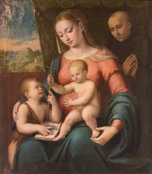 Virgem com Criança, o Jovem São João e um São Nicolau de Tolentino (óleo sobre tela)