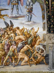 Condenados no inferno, do ciclo de frescos do Juízo Final