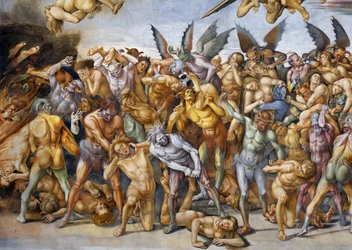 Os condenados no inferno, do ciclo de frescos do Juízo Final