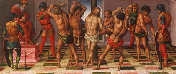 Histórias de Cristo: flagelação de Luca Signorelli (cerca de 1445-1523)