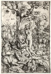 Adão e Eva no Paraíso, 1509.