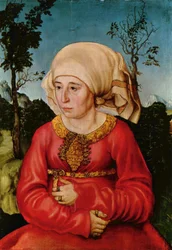 Alemão: Bildnis der Frau eines Rechtsgelehrten Retrato da mulher de um jurista / Retrato da mulher do Dr. Johann Stephan Reuss []
