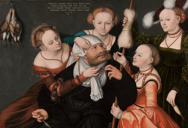 Hércules e Omphale, 1537