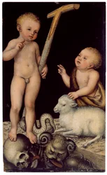 Jesus e São João como meninos