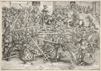 O torneio com lanças, 1509.