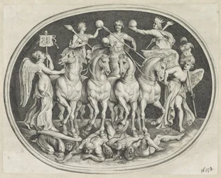 Allegorische triunfo van keizer Licinius Várias figuras de Agati Antique (título da série)