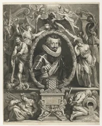 Retrato de Carlos Boaventura de Longueval, Conde de Bucquoy Retrato de Charles-Bonaventure de Longueval, Graaf van Bucquoy
