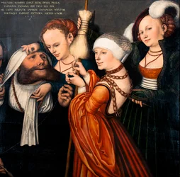Hércules e Omphale, pormenor