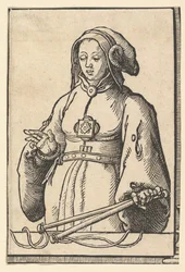Sibyl Agrippine, da série de Sibyls, ca. 1530