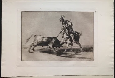 Touradas: El Cid Campeador lançando outro touro