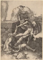 Caim matando Abel