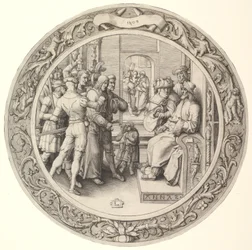 Cristo diante de Anás, da Paixão Circular, 1509.