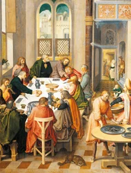 Última Ceia, por Lucas van Leyden (cerca de 1494-1533)