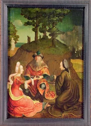 As filhas de Ló fazem seu pai beber vinho, c.1508-15 (óleo em carvalho)