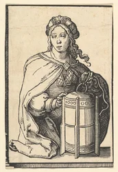 Sibila Persa, da série de Sibilas, ca. 1530