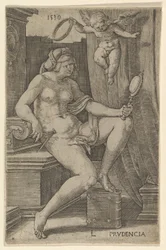 Prudência, da série As Sete Virtudes, 1530.