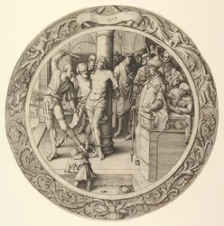 A flagelação, da paixão circular, 1509.