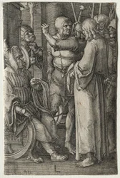 A paixão: Cristo diante do sumo sacerdote, 1521.