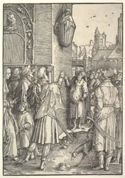 O poeta Virgílio em uma cesta, 1512.