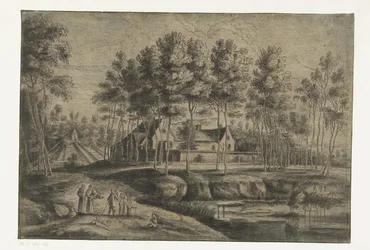 Vista do convento dos Capuchinhos em Tervuren