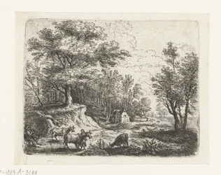 Paisagem com três vacas e uma mulher
Pequenas paisagens (título da série)