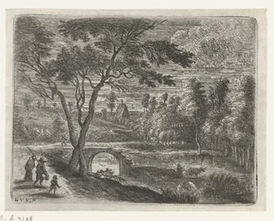Paisagem com uma ponte em ruínas
Pequenas paisagens (título da série)