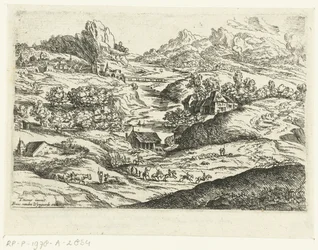 Paisagem com cavaleiros
Pequenas paisagens depois de Ticiano (título da série)