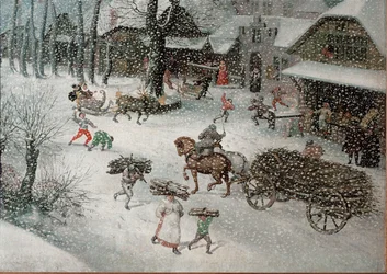 inverno (fevereiro), pormenor (óleo sobre tela)