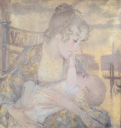 Maternidade ou Virgem de Veneza (óleo sobre tela)