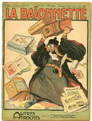Capa de "La Baionnette", Satirical in Colors