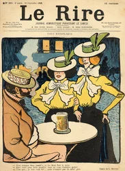 Meia-irmãs, da capa de &39;Le Rire&39;, 10 de setembro de 1898