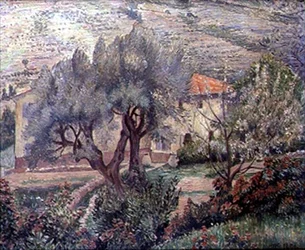 Orovida Landscape, a Cerejeira (óleo sobre tela)